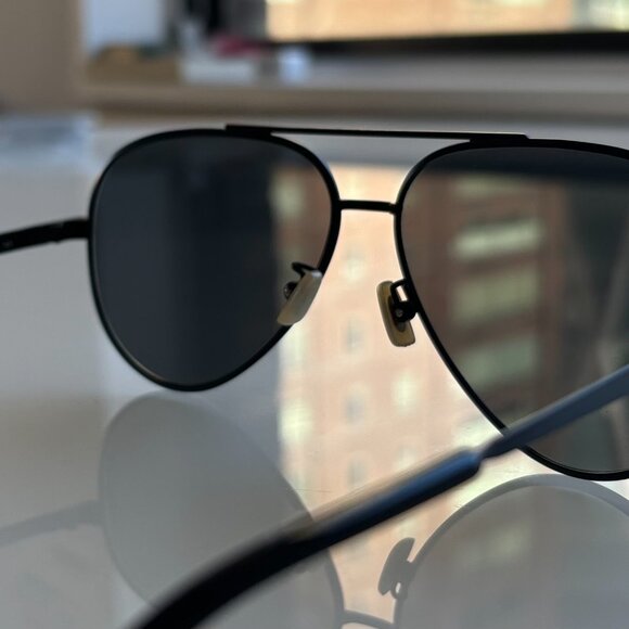 YSL Mens Aviator Sunglasses Classic 11 Zero 003 Mirror Lens - Picture 2 of 5